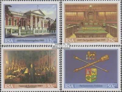 Produktbild von Briefmarken Südafrika 1985 Mi 670-673 (kompl.Ausg.) gestempelt Eröffnung Parlamentgebäude