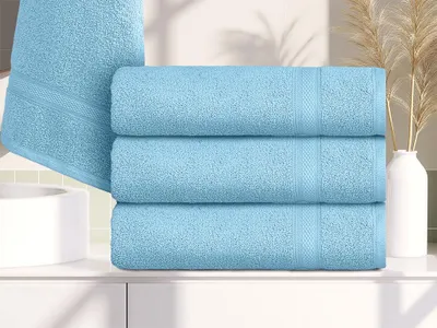 Zdjęcie produktu dla Ręcznik kąpielowy CLARYSSE ELEGANCE 70x140 cm jasnoniebieski, 100% bawełna