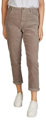 Productafbeelding van DENIMFY Cordbroek dames, mom fit, hoge taille, rechte pijpen, stretch, model DFLisa