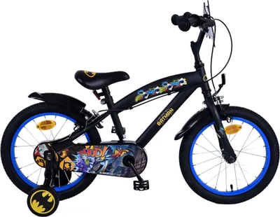 Image de Vélo enfant Batman - Garçons - 16 pouces - Noir - 2 freins à main