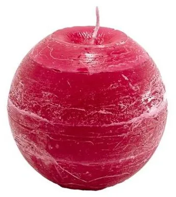 Imagen del producto de Cactula Kugelkerze (vela en forma de cactus) - Ø 12 cm - Color fucsia - Duración de la combustión: aproximadamente 110 horas