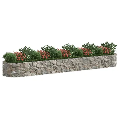 Produktbild von vidaXL Gabionen-Hochbeet Verzinktes Eisen 500x100x50 cm