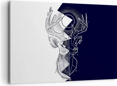 Produktbild von Bild auf Leinwand - Leinwandbild - Abstraktion modern - 100x70cm - Wand Bild - Wanddeko - Leinwanddruck - Bilder - Kunstdruck - Wanddekoration - Leinwand bilder - Wandkunst - AA100x70-4059