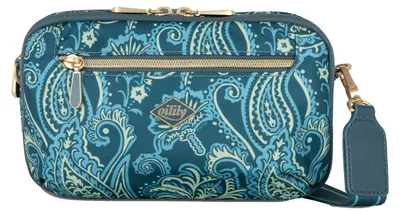 Produktbild von Oilily Schultertasche Umhängetasche Bold Paisley Jacquard Sutton Shoulder Bag Deep Teal petrol