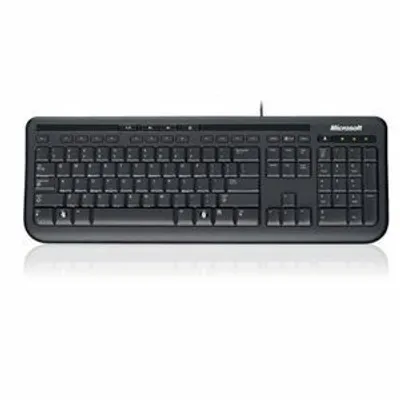 Produktbild von Microsoft Wired Keyboard 600, Black, Kabelgebunden, USB, Schwarz