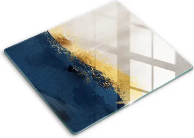 Zdjęcie produktu dla Deska kuchenna – 60 cm x 52 cm - Szklana deska do krojenia - Szkło hartowane – Antypoślizgowa - Abstrakcja