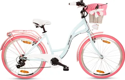 Produktbild von Goetze Mood 26 | 17 Zoll City Bike Damen Fahrrad, Komfortrahmen, 6- Gang Shimano Tourney, V-Brake Bremsen, Korb mit Bezug!