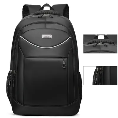 Produktbild von Multifunktionaler Laptop-Rucksack,Umhängetasche,Nylon wasserdicht große Kapazität Reise-Rucksack,Schwarz