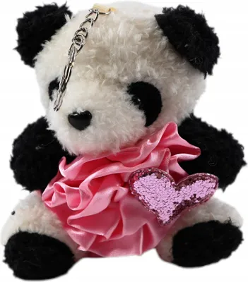 Produktbild von Plüsch Schlüsselanhänger Panda Bär Anhänger Tasche Rucksack Geschenk Süß Weich 12cm