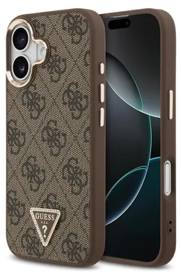 Obrázok produktu pre Guess – Hardcase 4G Triangle Logo MagSafe obal na iPhone 17 – hnedý