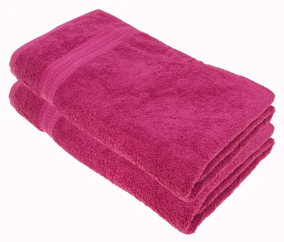 Produktbild von Julie Julsen BIO Badetuch 2er Set 100x150 Fuchsia