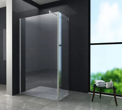 Produktbild von AQUOS Duschwand Anbau-Ecke 40 cm breit, 200 cm hoch, 10 mm Sicherheitsglas