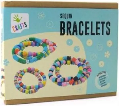 Produktbild von DIY Bastelset für Armbänder mit Pailletten und Perlen, 22.7 x 19 x 4.2 cm