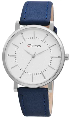 Produktbild von QBOS Herrenuhr mit Kunstlederionsband