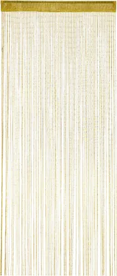 Produktbild von relaxdays Fadenvorhang Glitzer gold