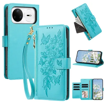 Obrázek produktu pro Pouzdro pro Huawei Nova 15 Pro 16 Pro 15 Ultra 16 Ultra, peněženkovéPolyuretankožené pouzdro s přihrádkami, stojánkem na karty a poutkem Modrá