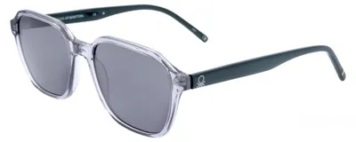 Zdjęcie produktu dla Okulary przeciwsłoneczne męskie Benetton BEO1055 w kolorze jasnoszarym kryształowym 54/17/145