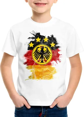 Produktbild von style3 Deutschland Wappen WM 2026 Kinder T-Shirt Fußball Weltmeisterschaft Fan-Outfit Bundesadler WM