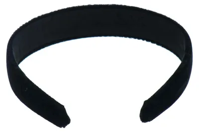Produktbild von 1 schwarzes Stirnband - 2,5 cm breit.