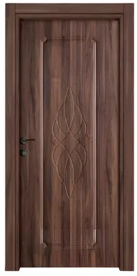 Zdjęcie produktu dla Eleganckie brązowe drzwi wejściowe do mieszkania, designerskie drzwi wejściowe, eleganckie drzwi pojedyncze do hotelu