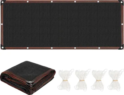 Produktbild von Faziango Schattiernetz 200x500 cm – Robustes HDPE Sonnenschutznetz für Terrasse & Garten, UV-beständig  schwarz