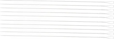 Produktbild von 10 pcs verdrehte Perlennadeln zusammenklappbare Augen Flexible Edelstahl -Gewinde Nadel für DIY -Armband Halskette