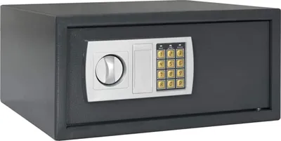 Obrázek produktu pro Digitální trezor se zámkem Tmavě šedá 42 x 37 x 20 cm Ocel