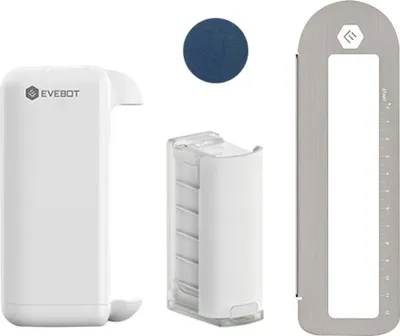 Produktbild von EVEBOT PrintPods Handdrucker Mini tragbarer Tintenstrahl-Tattoodrucker Bluetooth APP-Steuerung,mit hautfreundlicher Tintenpatrone(Marineblau)+Herrsche