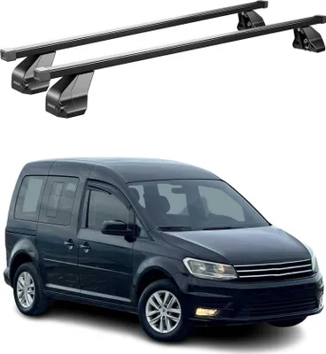 Image de Barres Transversales Menabo pour VW Caddy life 2015-2020 Noir