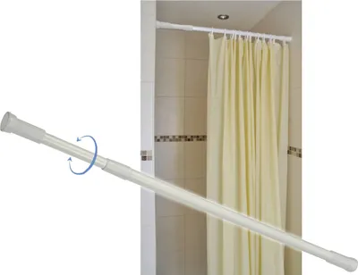 Produktbild von Duschvorhangstange Duschstange stufenlos ausziehbar 70-120cm