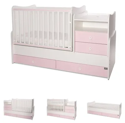 Produktbild von Lorelli Baby- Jugendbett Combo umbaubar 2 Kinder gleichzeitig Schaukelfunktion