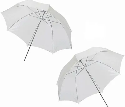 Produktbild von Minadax 2x Durchlichtschirm Diffusor Studioschirm weiß ca. 84cm