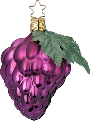 Produktbild von Christbaumschmuck Weintraube 8.5cm Glas lila, 1 Stück