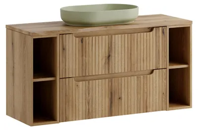 Image de Ensemble de meubles de salle de bain de 120 cm avec vasque intégrée et meuble sous vasque "River"