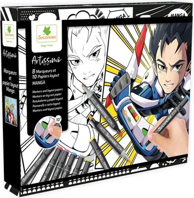 Produktbild von Sycomore Bastelset Manga Marker für Kinder ab 10 Jahren