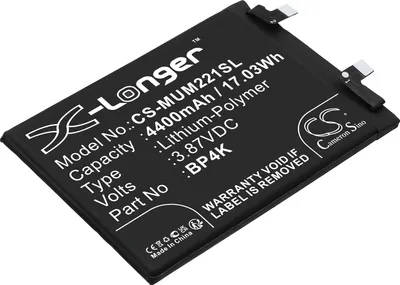 Immagine prodotto di TECHTEK Batteria compatibile con [Xiaomi] 22101320C, Note 12 Pro sostituisce BP4K