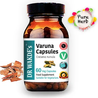Produktbild von DR WAKDE'S Varuna Kapseln (Crataeva nurvula) | 60 Vegi Caps | Ayurveda-Supplement | Vegan | 100% Kräuter | Mengenrabatte | Am selben Tag Versand