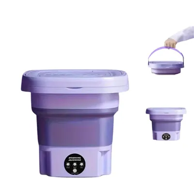 Produktbild von Faltbare Mini Waschmaschine 8L mit Schleuder Kompakt Tragbar Platzsparend
