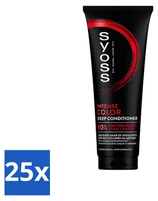 Immagine prodotto di 25 confezioni di balsamo intensivo colorante Syoss per capelli colorati - 250 ml - confezione  - 25 pezzi