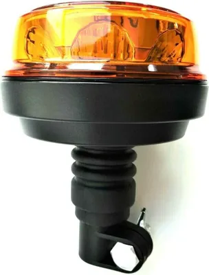 Produktbild von Matel Service LED Rundumleuchte 4 Blitzmuster mit flexiblem Fuß, zum Aufstecken Warnleuchte für alle Fahrzeugtypen - 12V - 24V Spannung Lichtfarbe: Orange