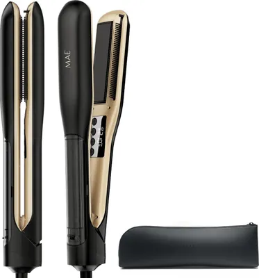 Produktbild von MAE® Steam Straight – Glätteisen mit Dampf – Professionelles Dampfglätteisen – schwarz