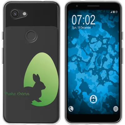 Produktbild von PhoneNatic Case kompatibel mit Google Pixel 3a XL Silikon-Hülle Ostern M2