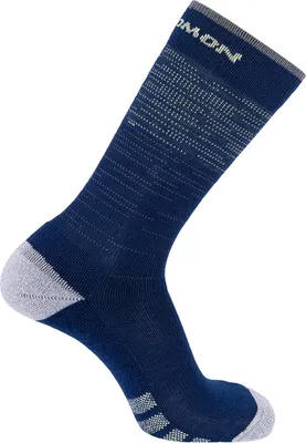 Produktbild von Salomon Sport-Socken running Predict High PREDICT+HIGH mit feuchtigkeitsregulierender Eigenschaft Astral Aura/Yellow Iris 39-41