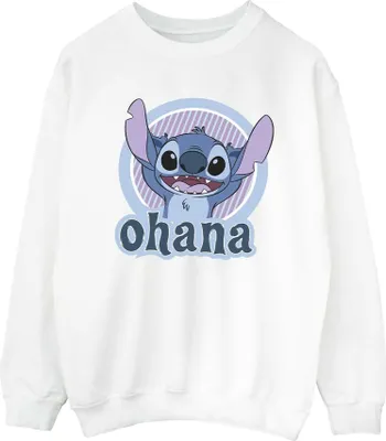 Produktbild von Disney - "Ohana" Sweatshirt für Damen BI22870 (S) (Weiß)