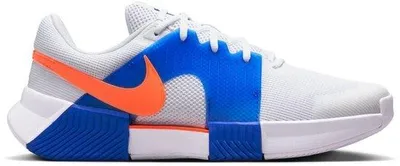 Image de Chaussures de tennis Nike Zoom GP Challenge 1 HC - Blanc/Bleu/Orange - Taille 45