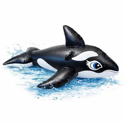 Productafbeelding van XXL Opblaasbare luchtbed drijflager in de vorm van een dier – Groot drijflager in de vorm van een dier voor zwembad, strand en meer – Waterspeelgoed voor volwassenen en kinderen (XXL walvis)