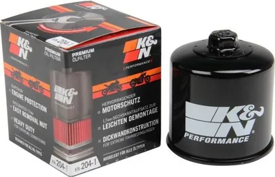 Produktbild von K&N Ölfilter KN-204-1 mit 17 mm Sechskant für Honda Yamaha Kawasaki Triumph