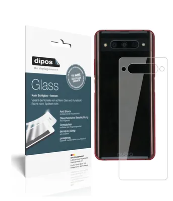 Produktbild von 2x Schutzfolie für ZTE nubia Z20 Rückseite - Anti-Shock 9H Folie dipos Glass Kunststoffglas