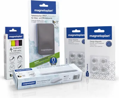 Produktbild von Magnetoplan Zubehör-Set für Design-Glasboards - 14 Teile