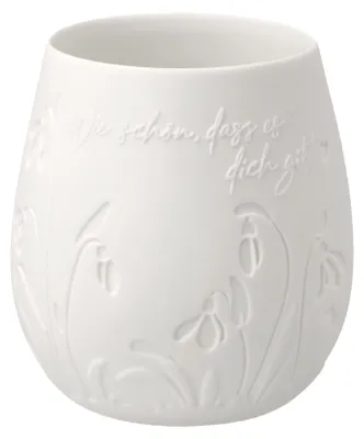 Image de Goebel Bougeoir/Vase « Snow Bells » – Le romantisme à la lueur d'une bougie 9 x 9 x 9